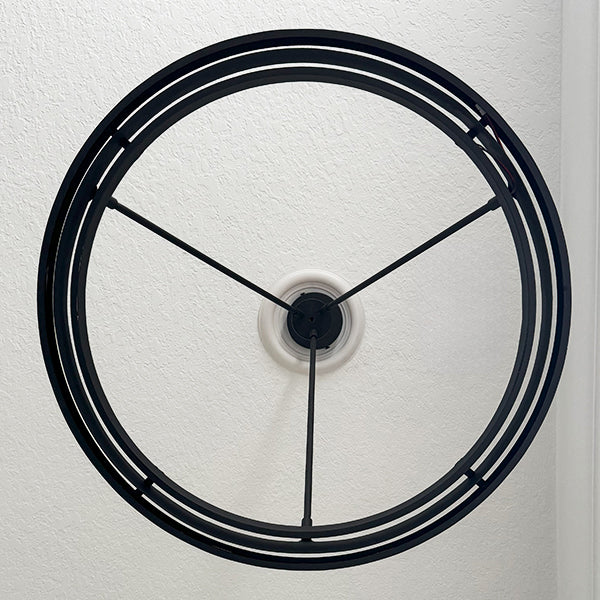 Bold Black Adjustable Modern Elegance Circular Soft Glow LED Chandelier
