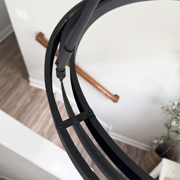 Bold Black Adjustable Modern Elegance Circular Soft Glow LED Chandelier