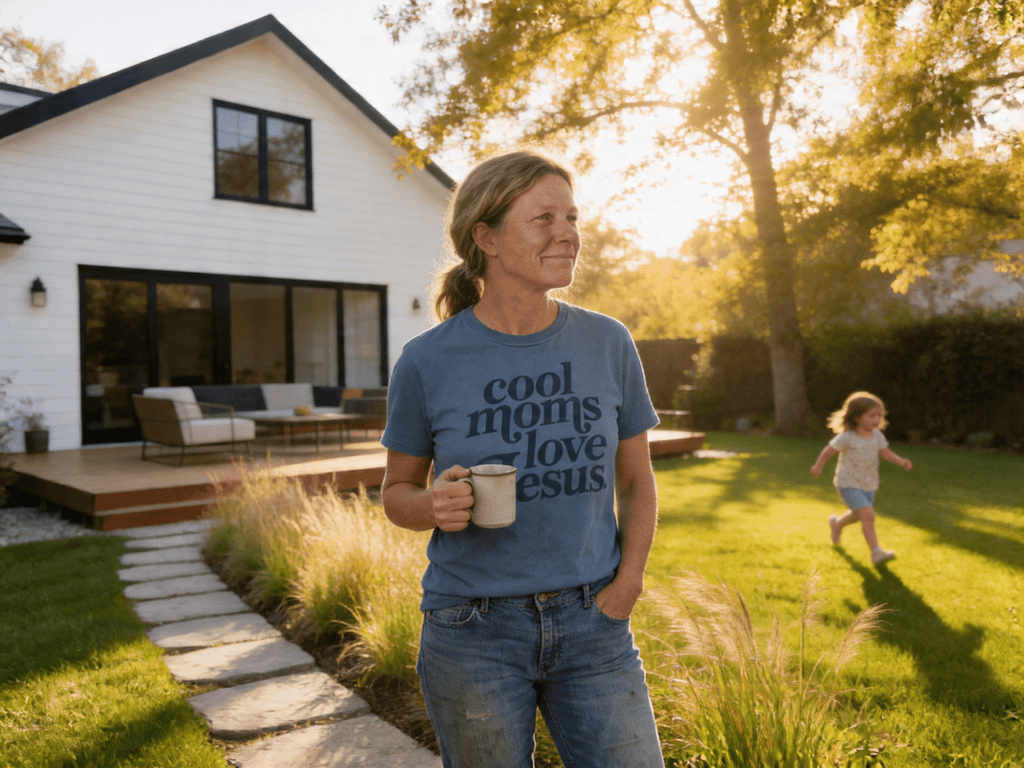 Cool Moms Love Jesus Graphic Tee