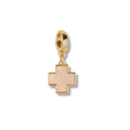 Cross Charm, Mother of Pearl, Charm Bar | Charm Necklace or Bracelet