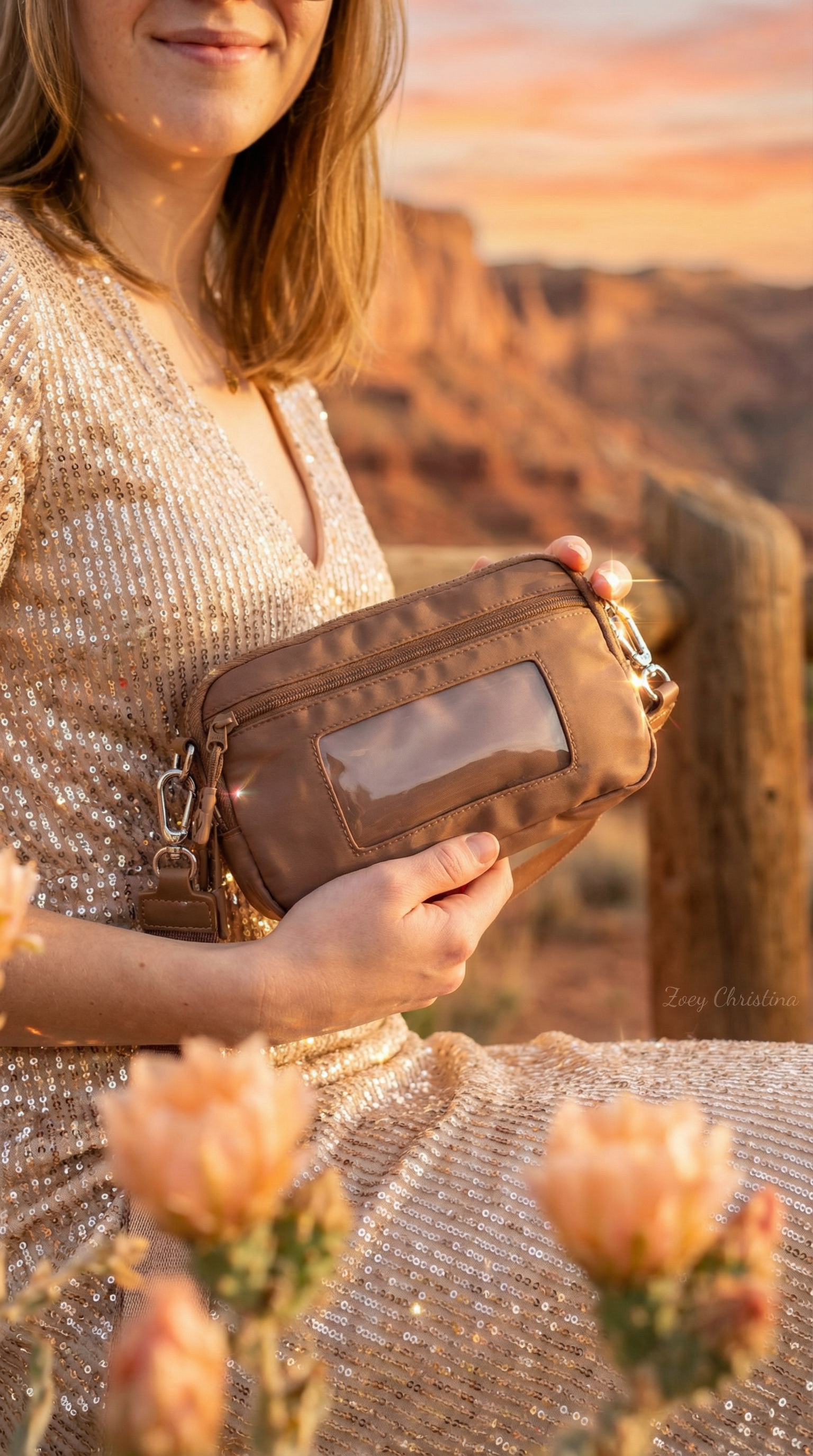 Convertible Crossbody & Wristlet Wallet Bag