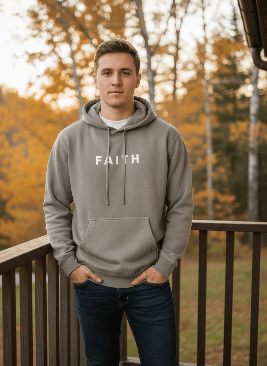 Faith Unisex Pigment-Dyed Hoodie