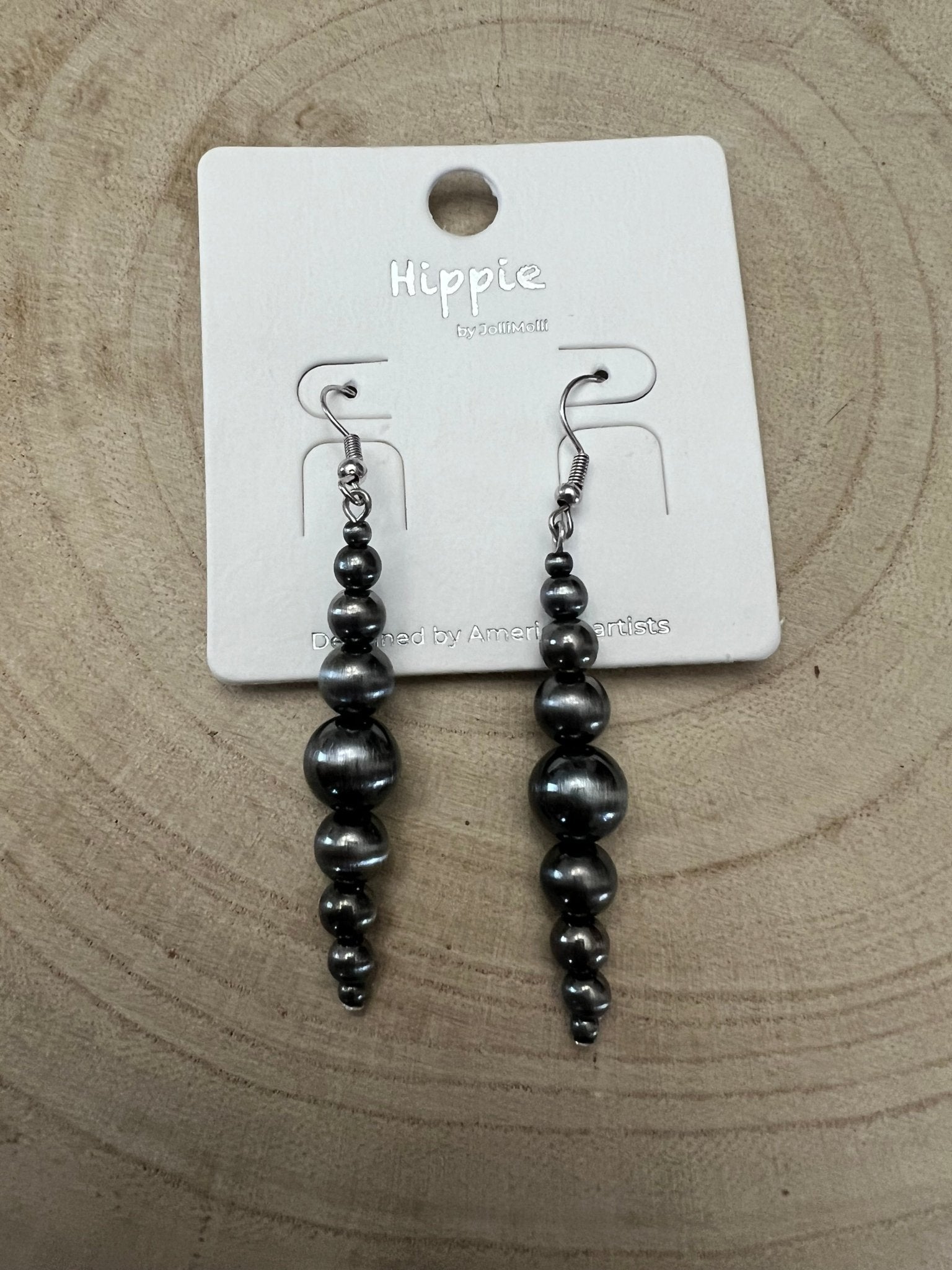 Graduated Faux Sterling Pearl Earrings