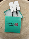 Graduated Faux Sterling Pearl Earrings
