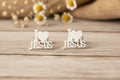 I Love JESUS Stud Earrings in Black, Gold, or Silver Waterproof & Hypoallergenic