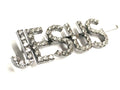 Jesus Bling Bobby-Pin Style Designer Silver Hair Clip