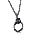 "God Be With Me" Waterproof Ring Necklace in Silver, Gold, or Black