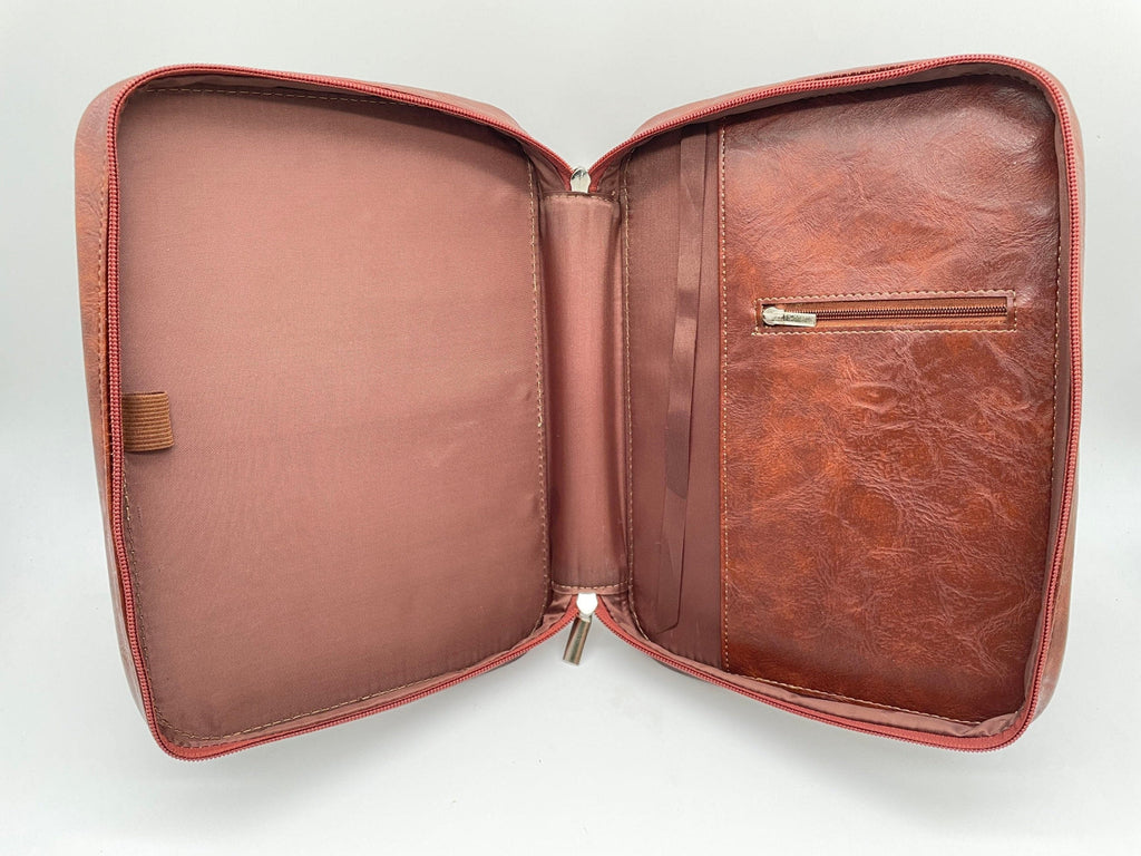 Cow Print Lux Leather Bible Case