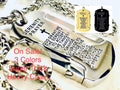 Serenity Prayer Thick Dog Tag Waterproof Necklace in Silver, Black, or Gold