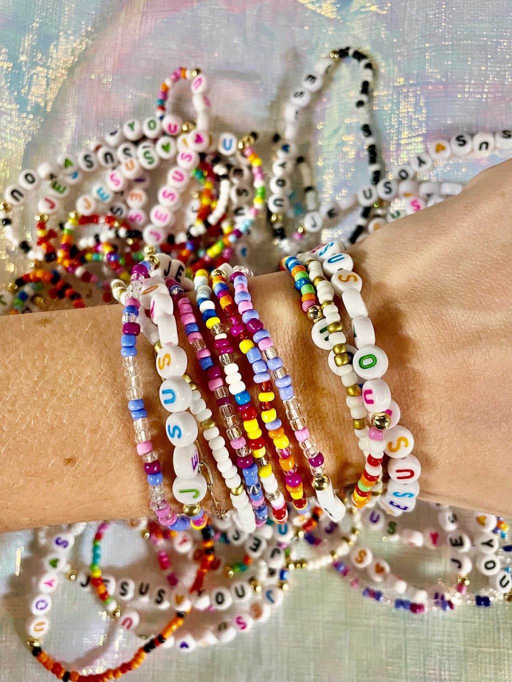 Jesus Stackable Beaded  Friendship Bracelets