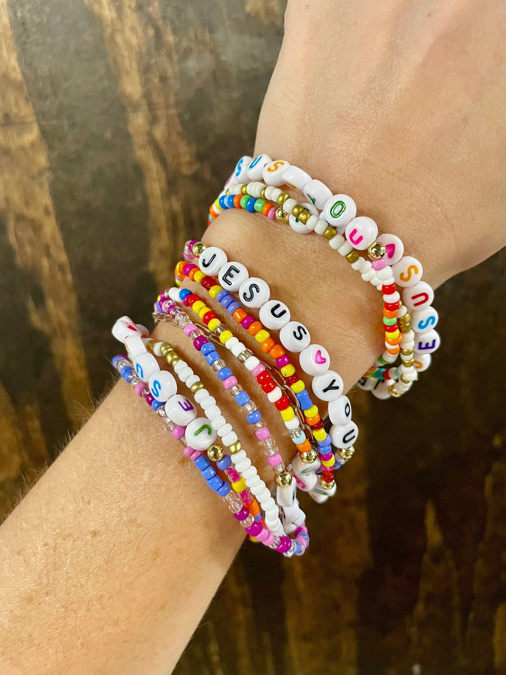 Jesus Stackable Beaded  Friendship Bracelets