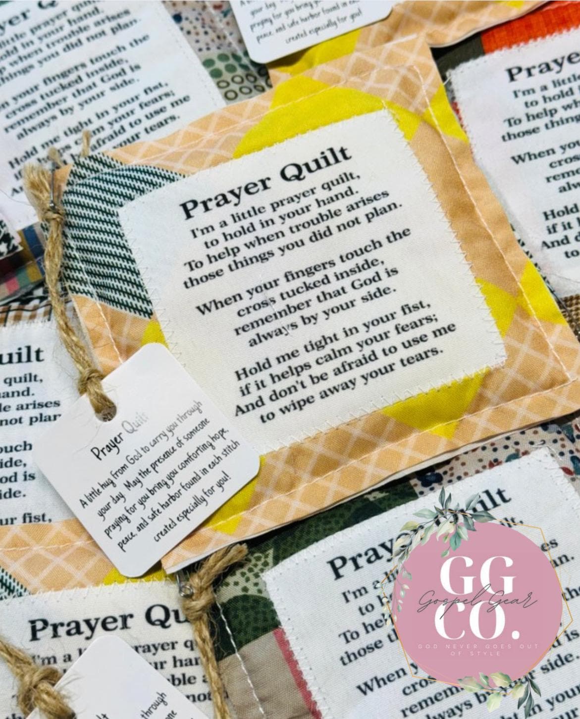 Faith In Your Hands Handmade Pocket Prayer Quilt