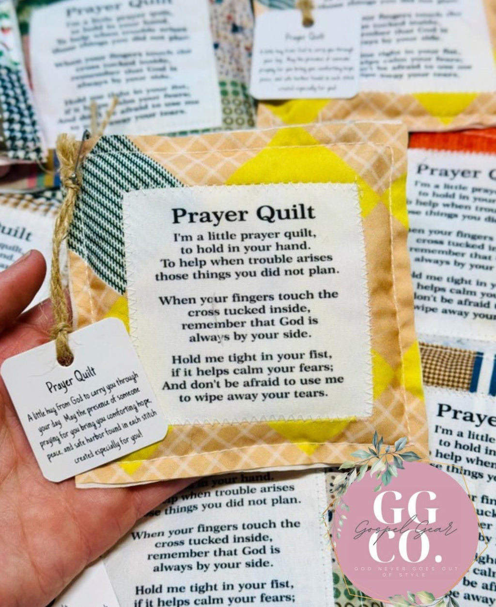 Faith In Your Hands Handmade Pocket Prayer Quilt