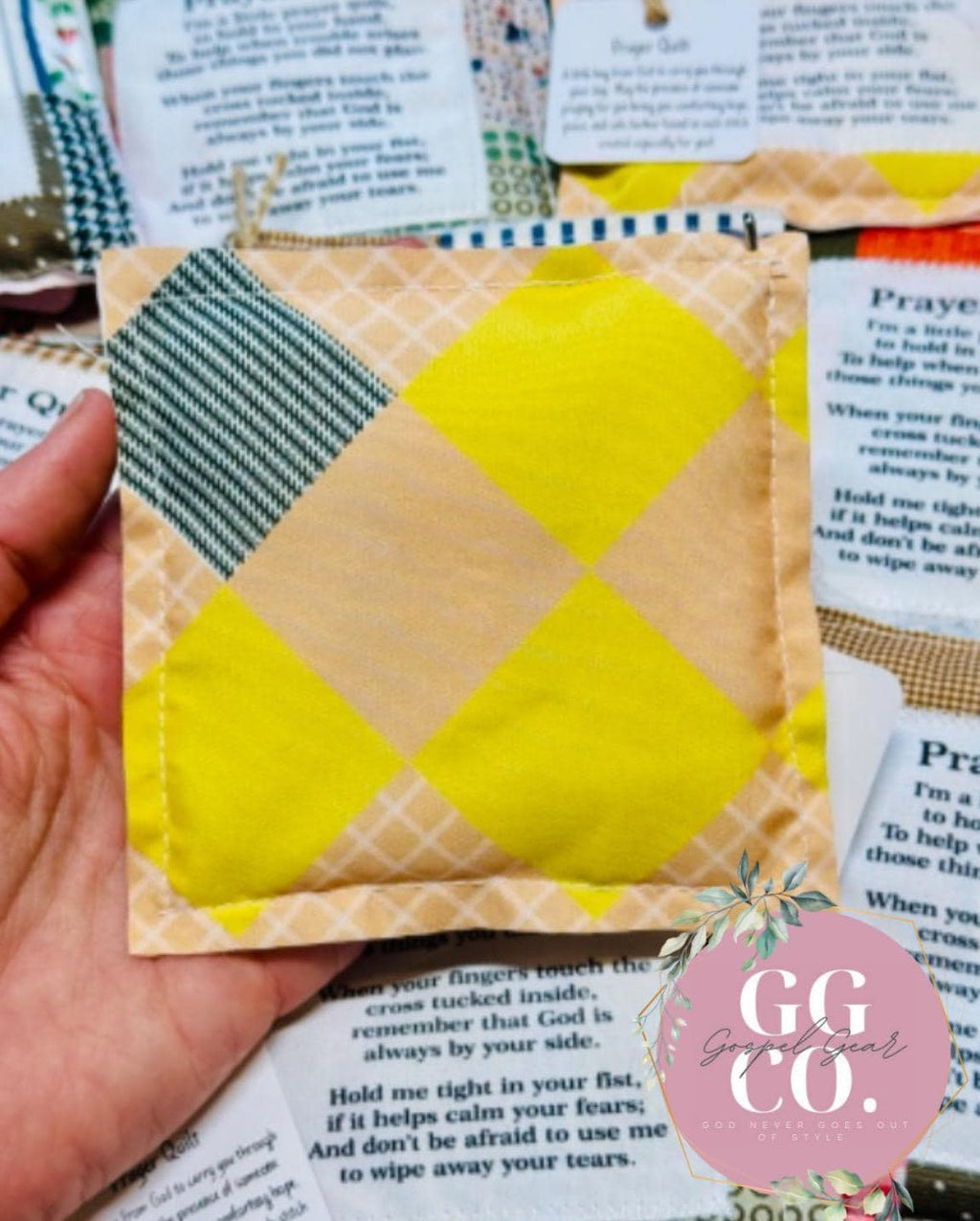 Faith In Your Hands Handmade Pocket Prayer Quilt