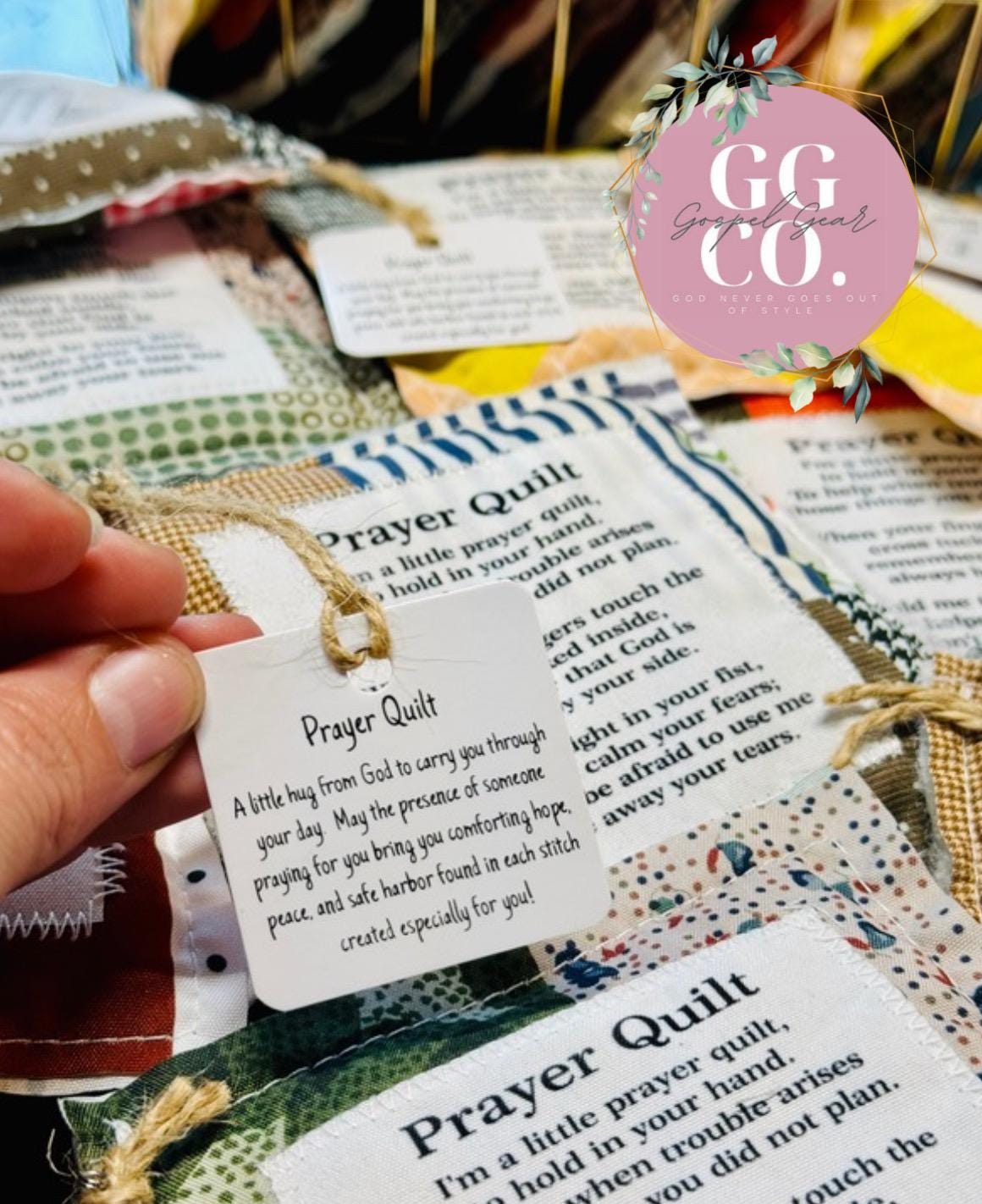 Faith In Your Hands Handmade Pocket Prayer Quilt