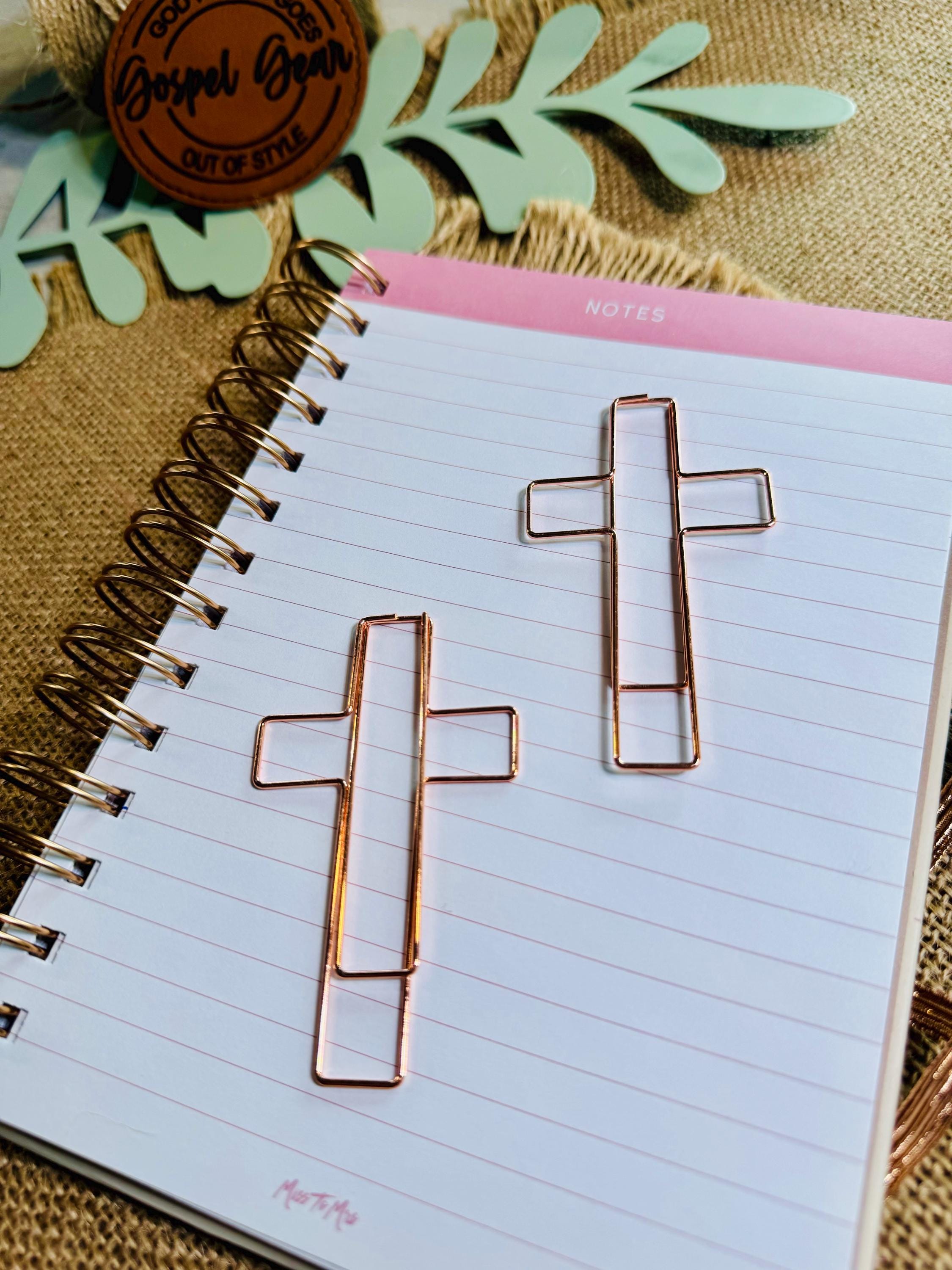 Large Cross Paperclip Bookmark
