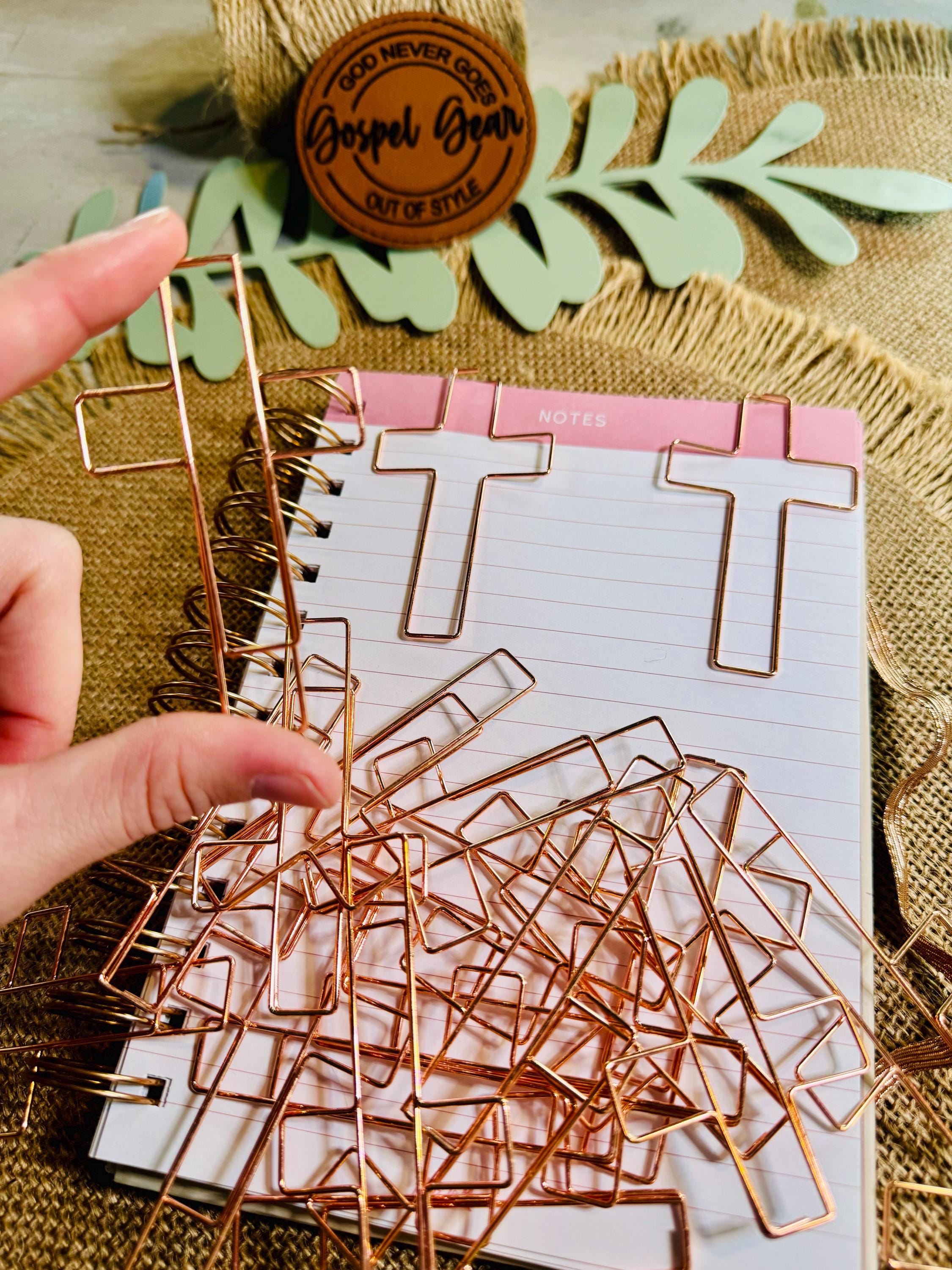 Large Cross Paperclip Bookmark