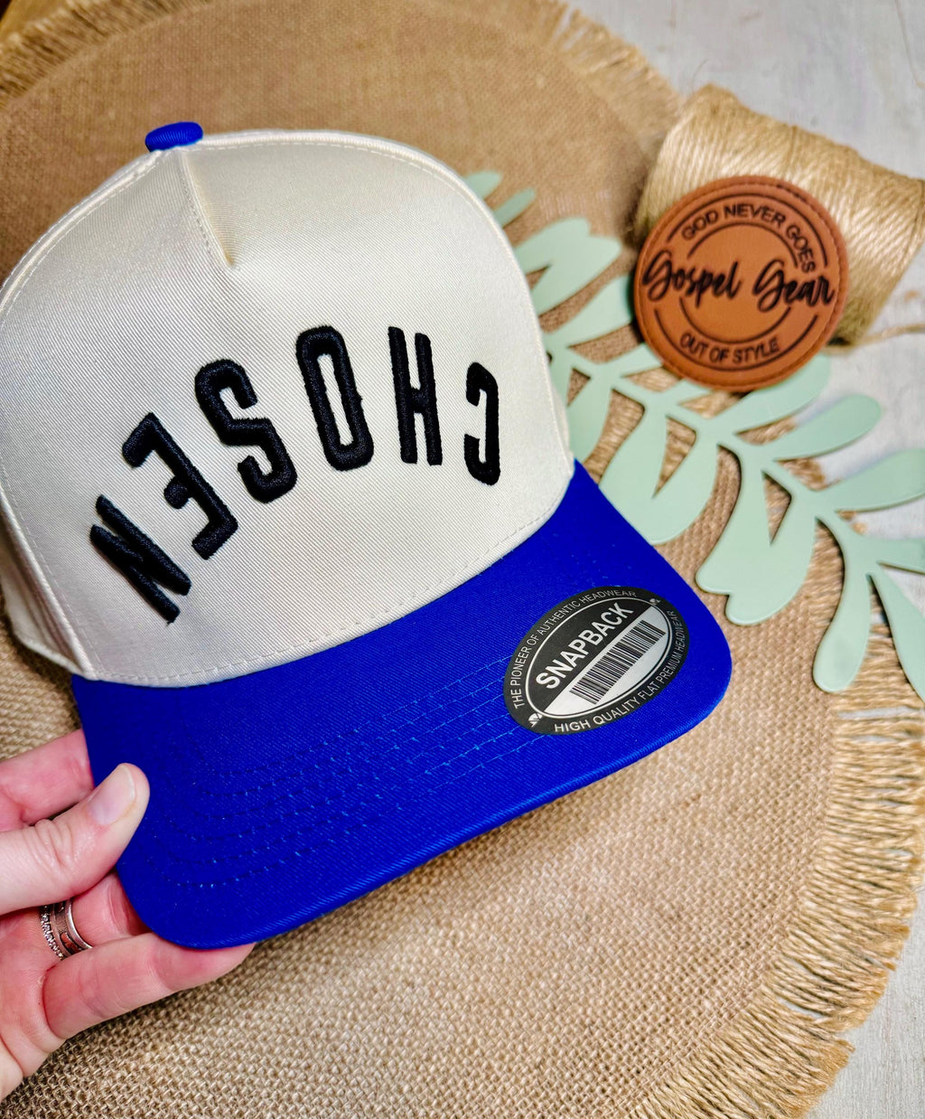 Christian Upside-Down Puff Embroidered Hat