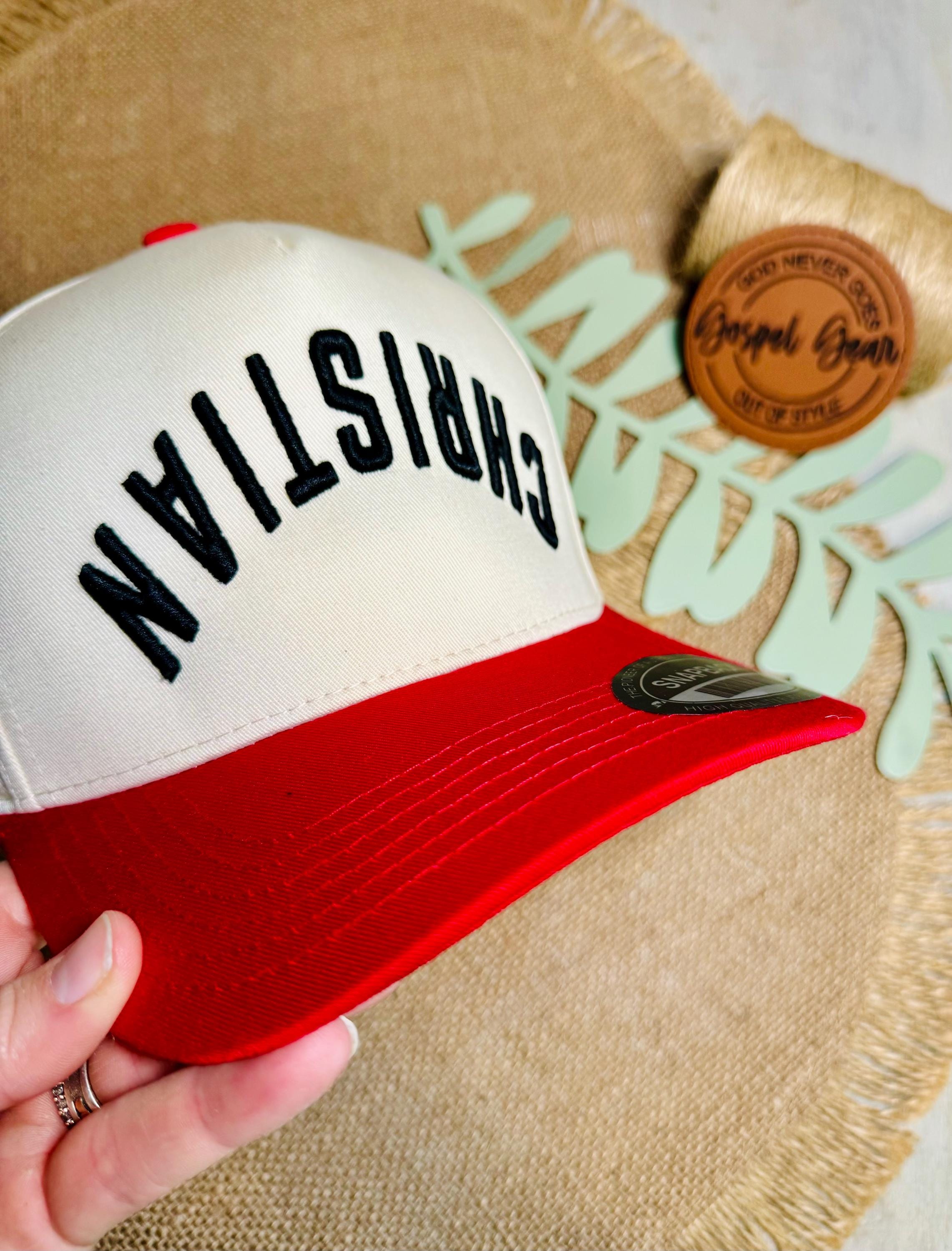 Christian Upside-Down Puff Embroidered Hat