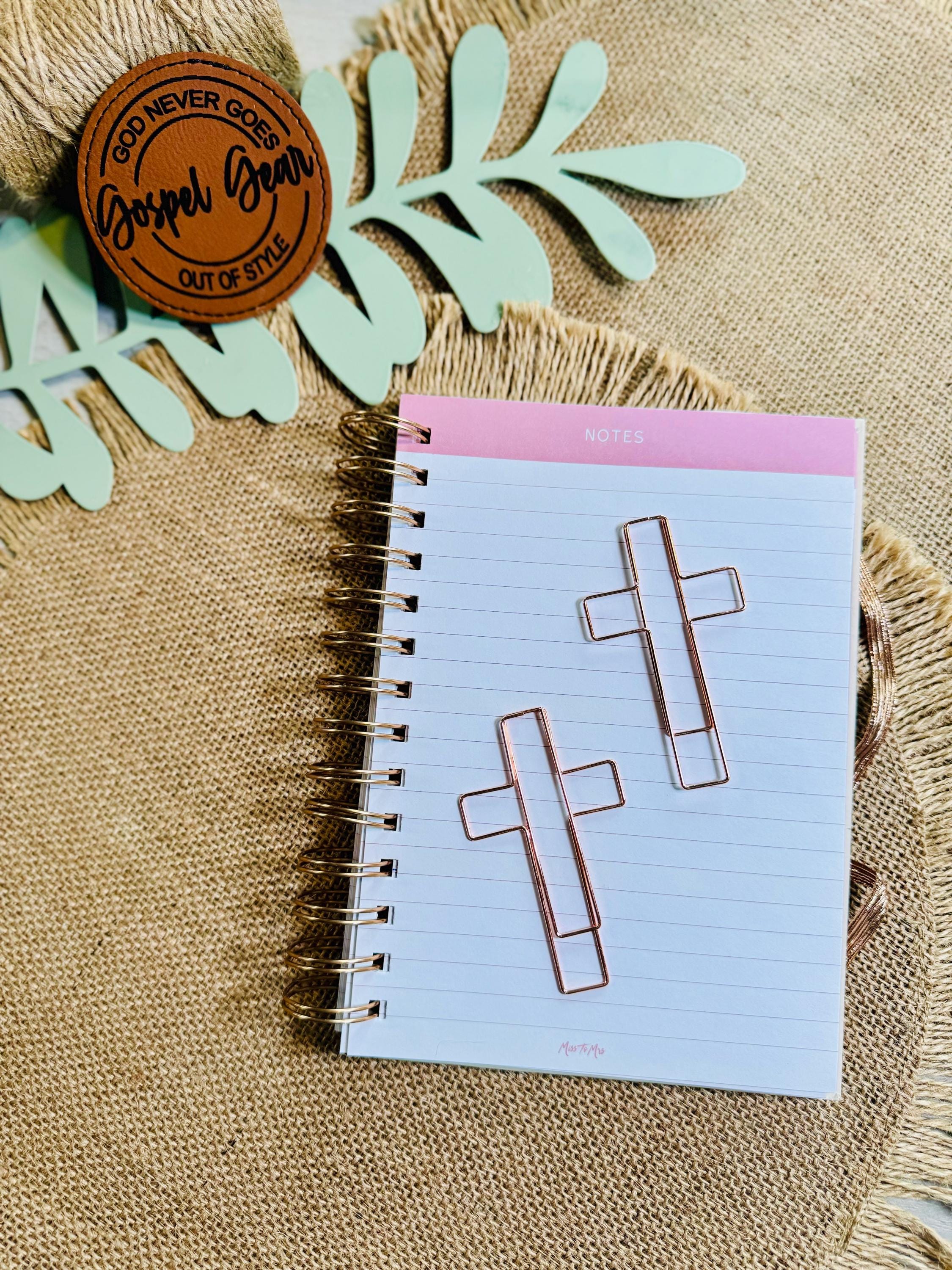 Large Cross Paperclip Bookmark