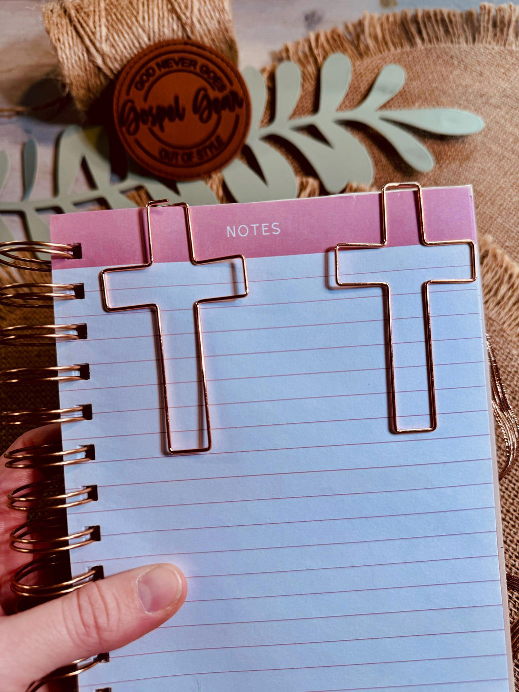 Large Cross Paperclip Bookmark