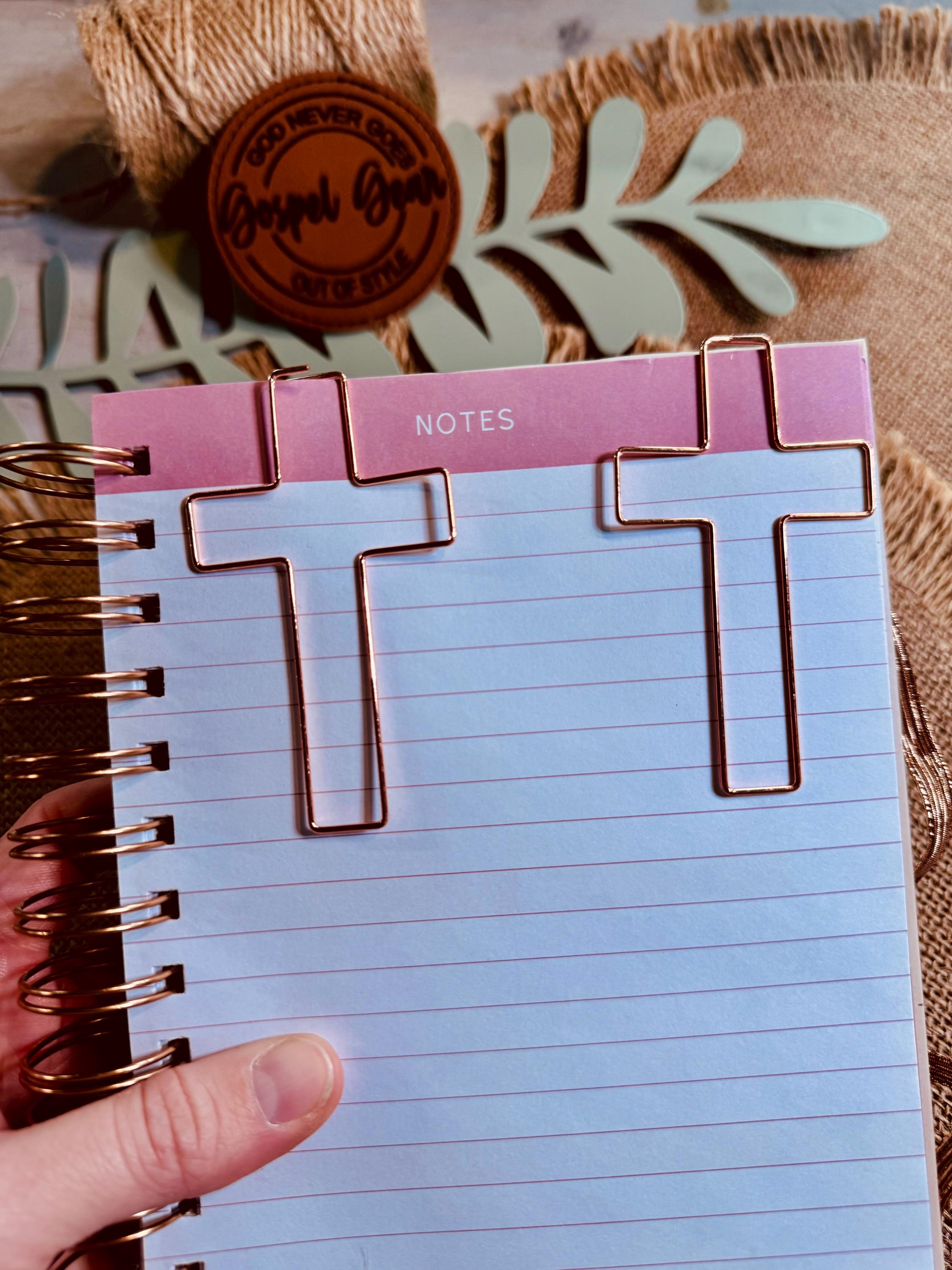 Large Cross Paperclip Bookmark