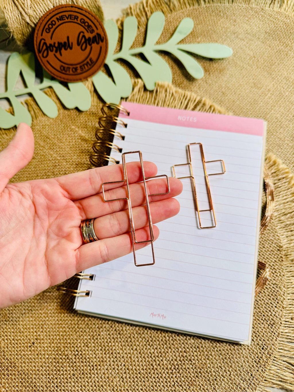Large Cross Paperclip Bookmark
