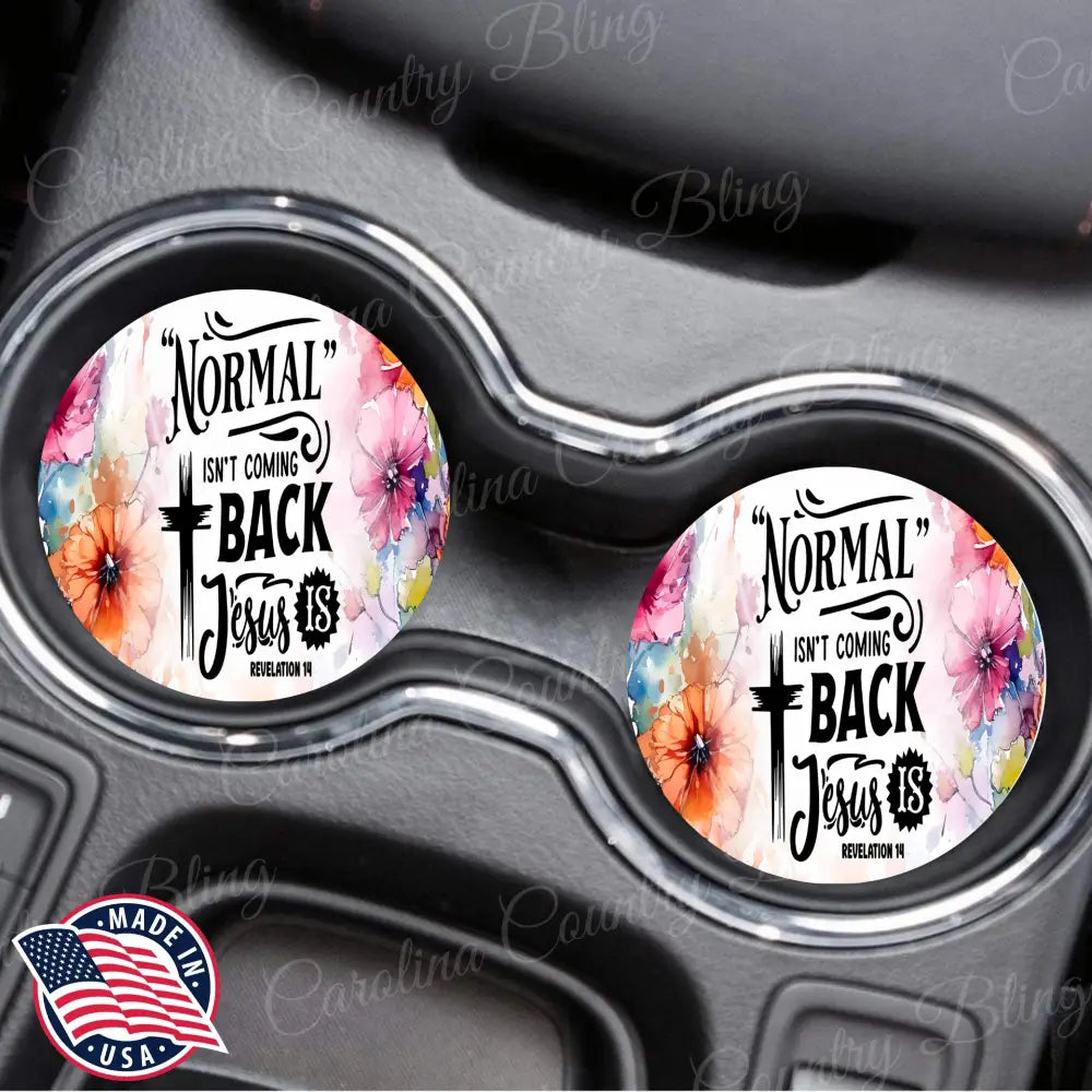 'Jesus Is' Car Coasters