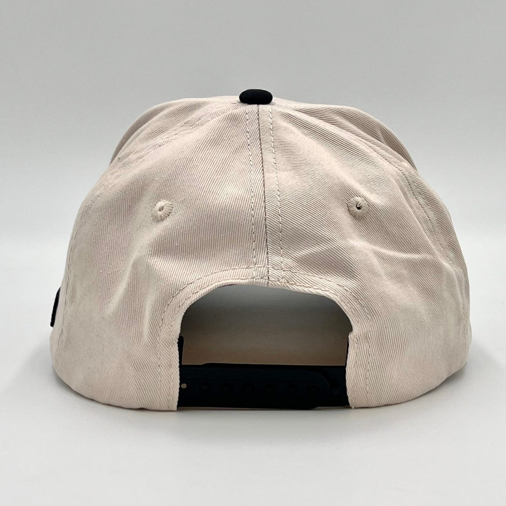 "JUST JESUS" Premium SnapBack - Cream/Black