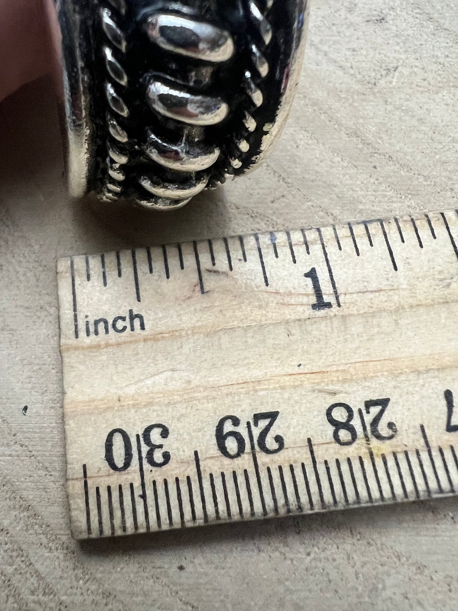 Large Western Twisted Wire Silver Hoop Earring