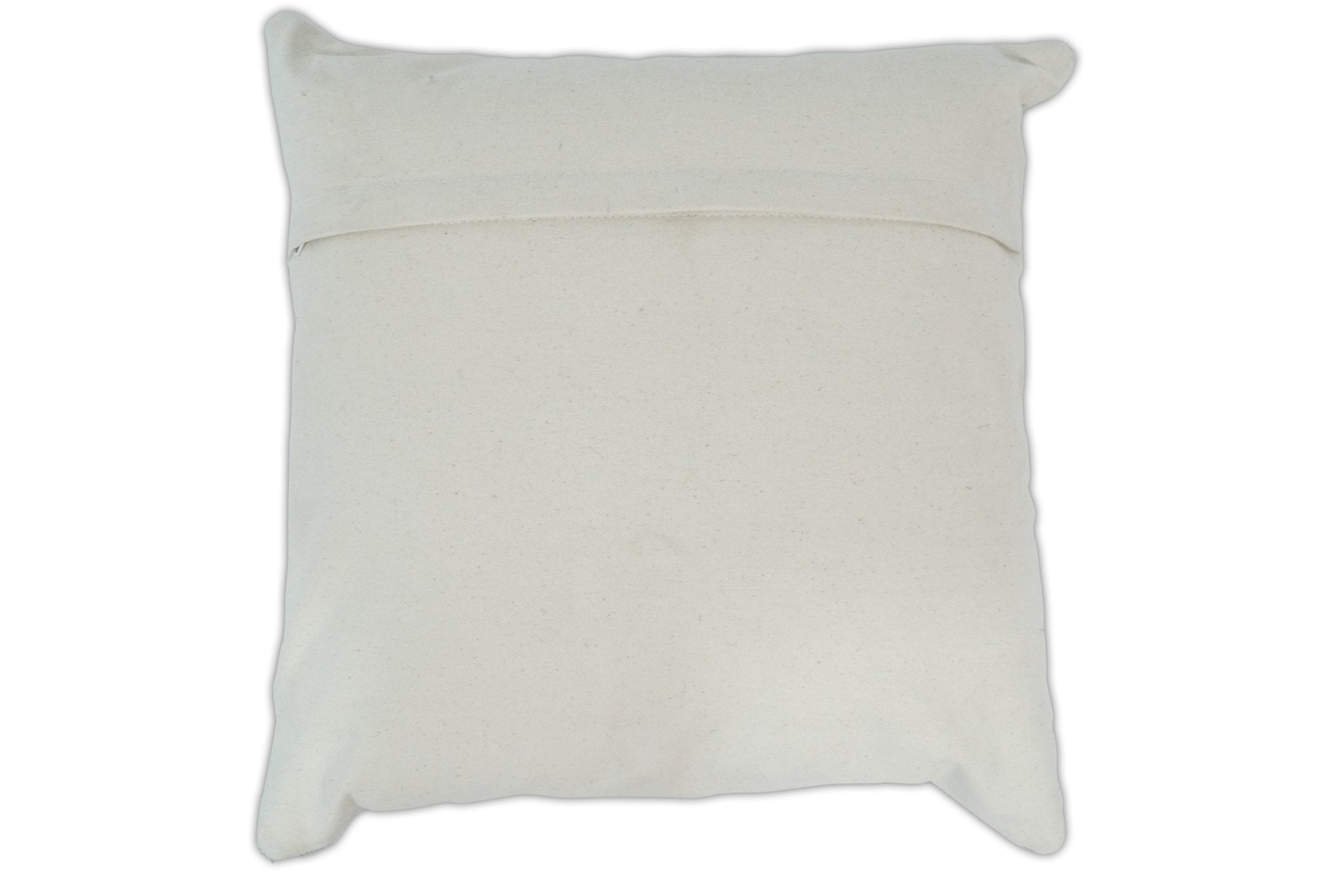 Modern Geometric Silver and Ivory Striped GENUINE LEATHER Pillow