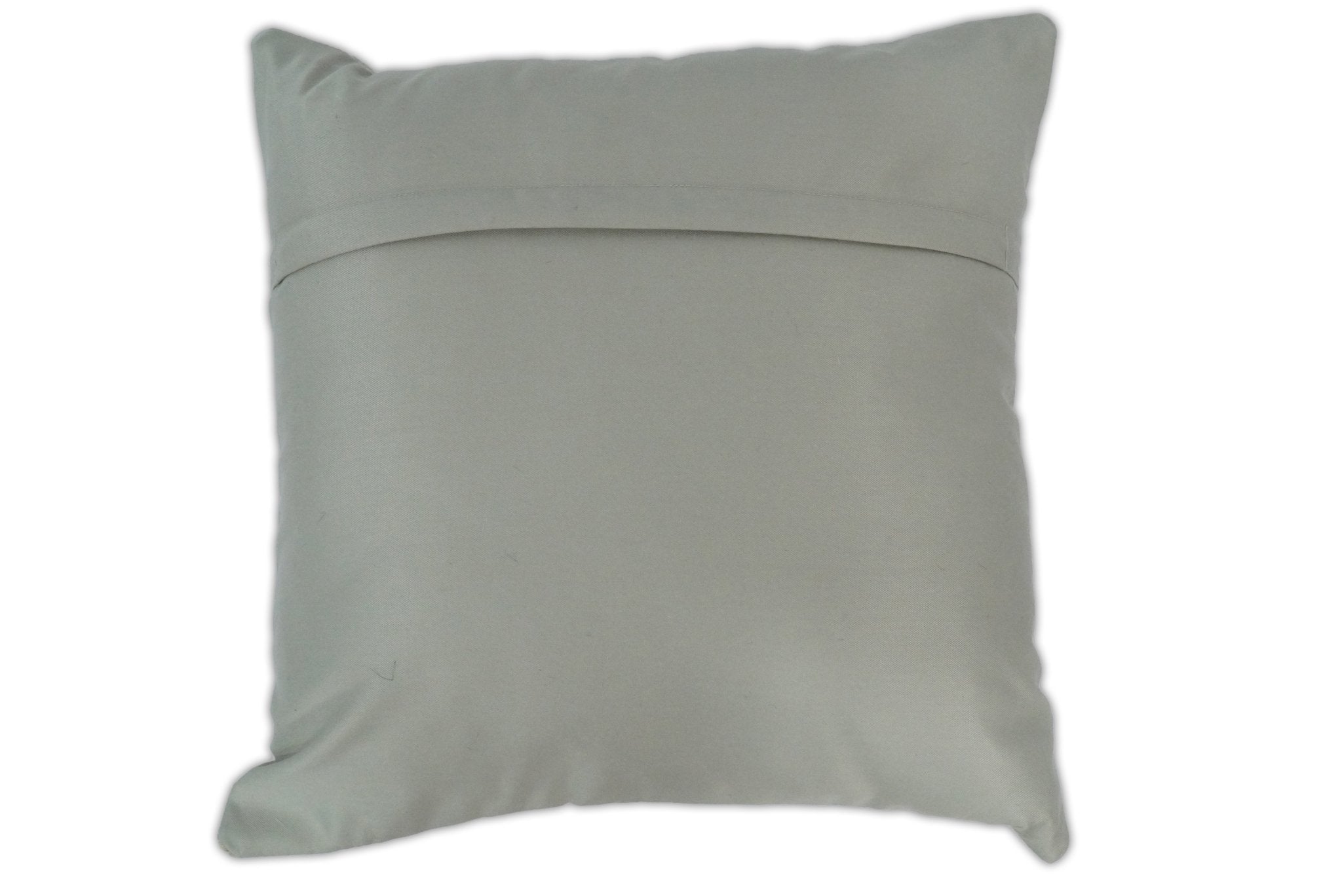 Modern Stripes Ivory and Gray GENUINE LEATHER Accent Pillow