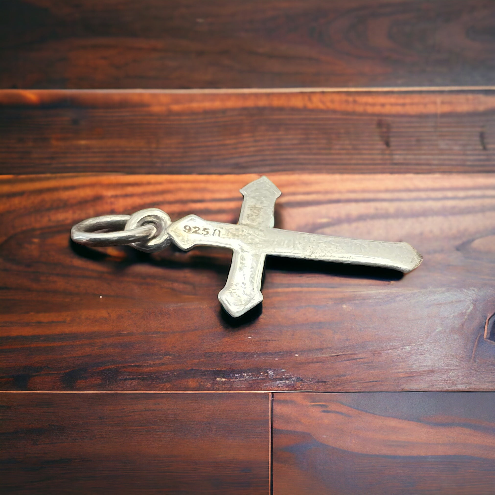 Petite Sterling Silver Cross Pendant/Charm