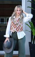 Pink Southwest Tapestry Vest