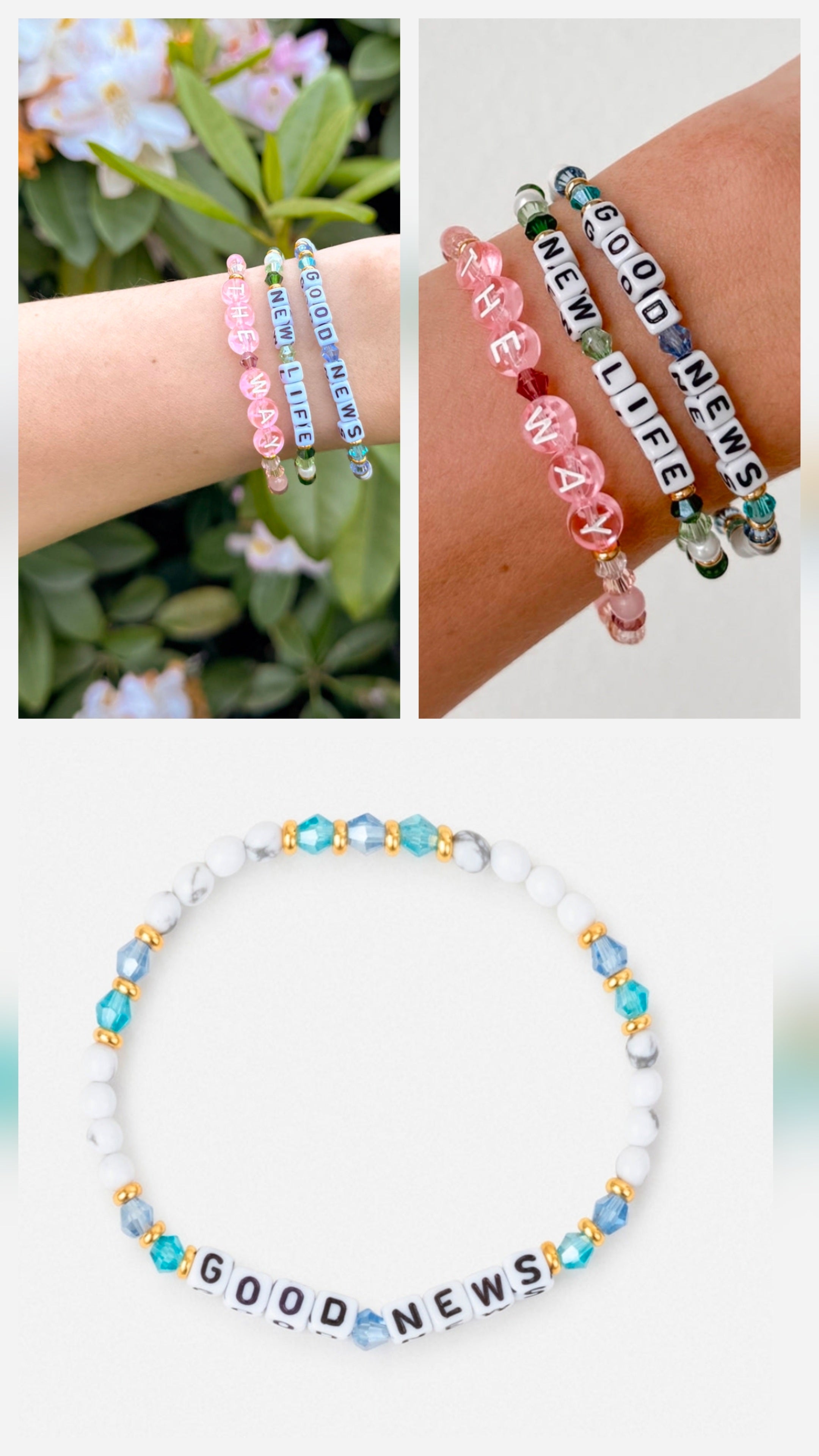 Good News Letter Bracelet
