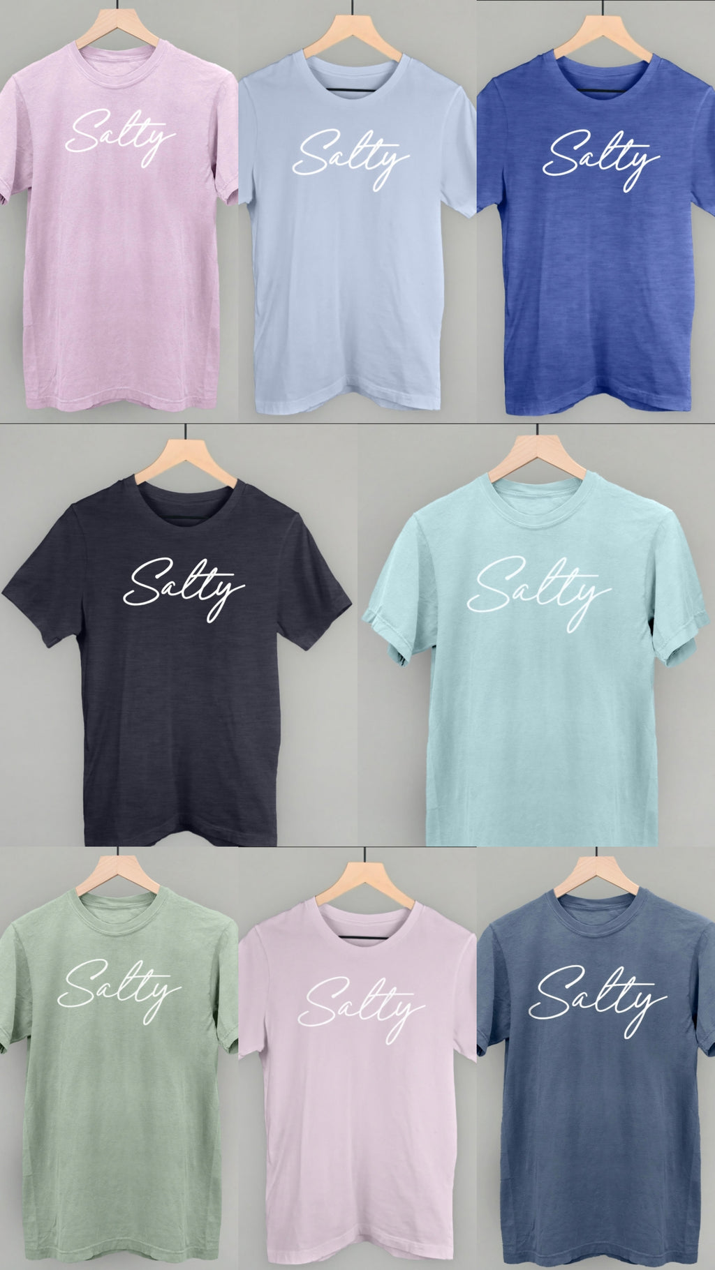Salty Tees, Corded Crew Neck, Sweatshirt, or Oversized Terry Pullover