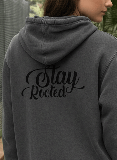 Stay Rooted Unisex Pigment-Dyed Hoodie