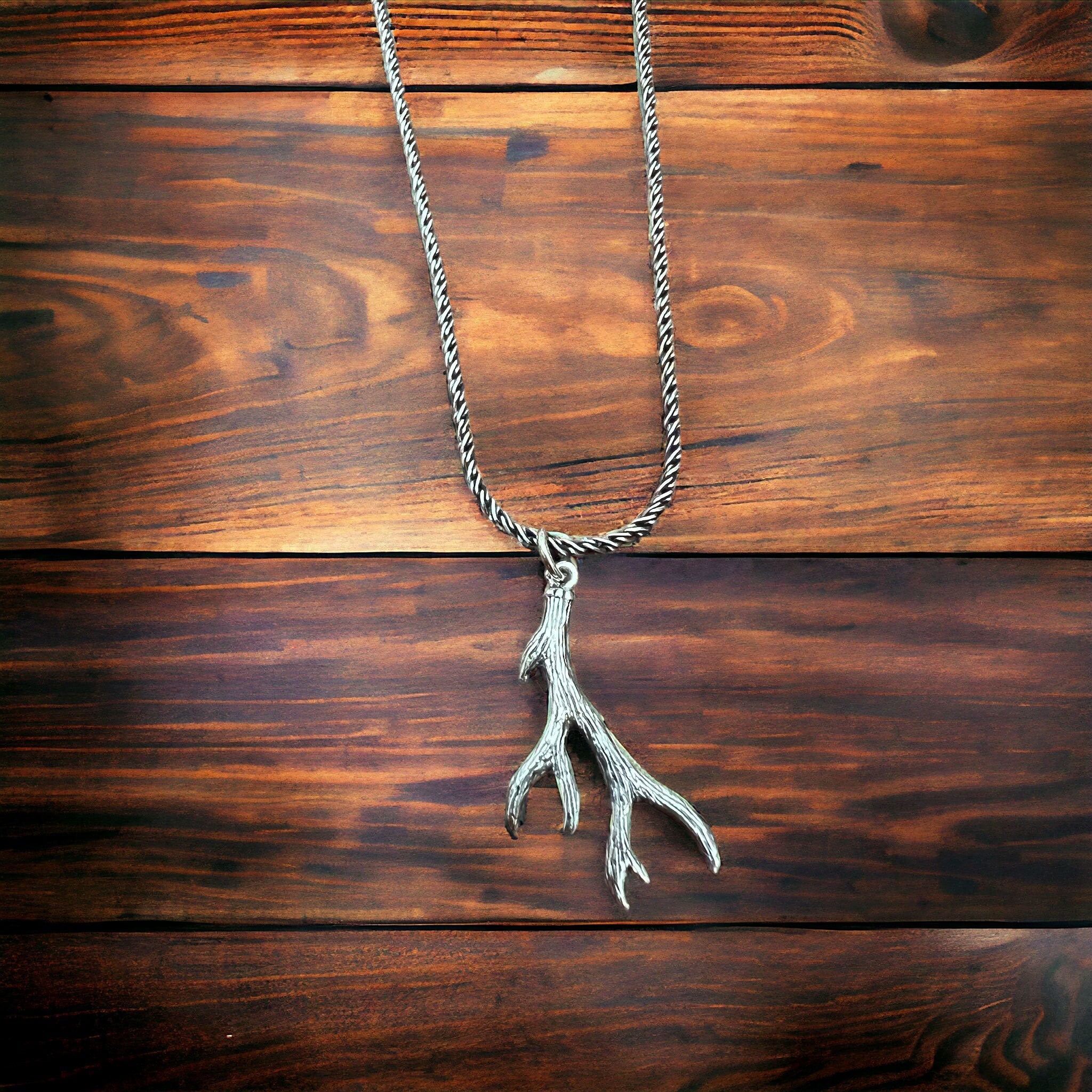 Sterling Antler charm/pendant