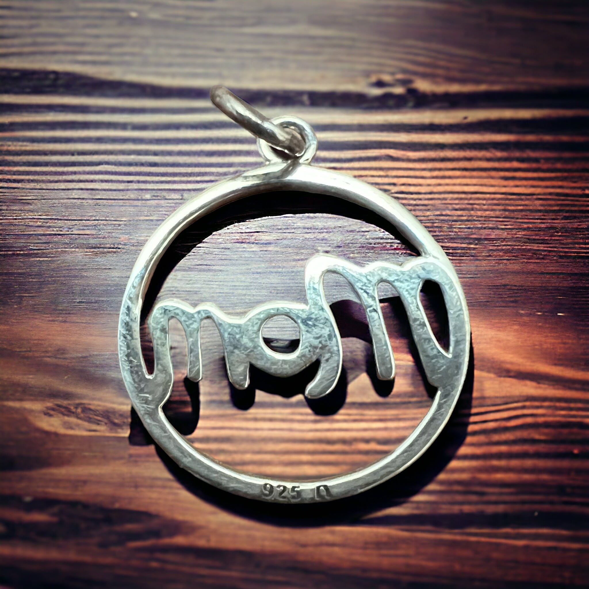 Sterling Silver Mom pendant/charm