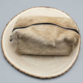 Toiletry Bag - Beige Hair on Hide
