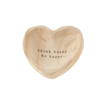 Wooden Heart Think Happy Be Happy
